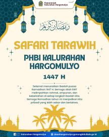 JADWAL PELAKSANAAN SAFARI TARAWIH 1447H